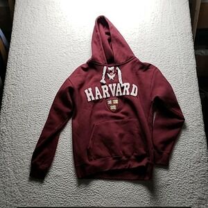 Harvard Sweatshirt Hoodie Mens Large Red NCAA College Bay State Pullover